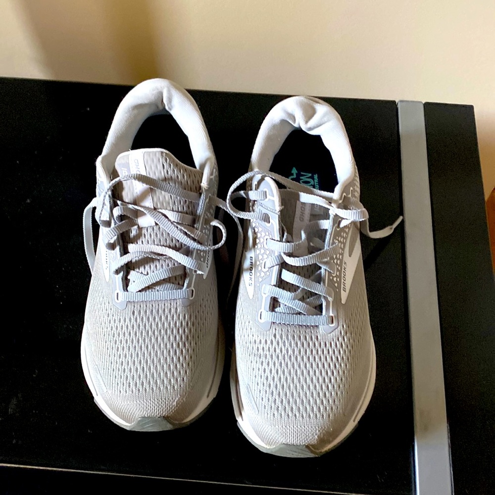 Brooks Ghost 14 Men's Running Shoes - Gray, Size 10.5 D WIDE